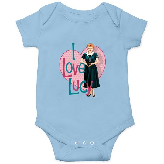 I Love Lucy Classic Tv Comedy Lucille Ball Heart You Adult Baby Bodysuit