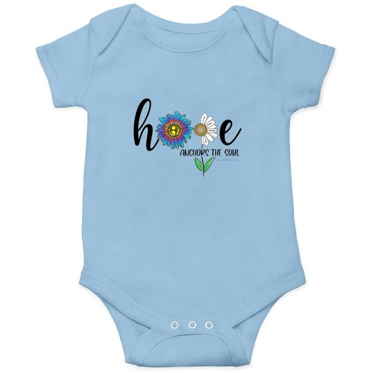 Hope Anchors The Soul Daisy Suicide Prevention Awareness Baby Bodysuit