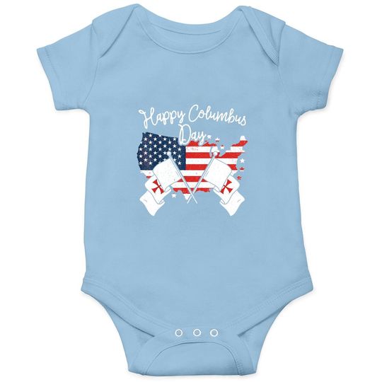 Happy Columbus Day Baby Bodysuit
