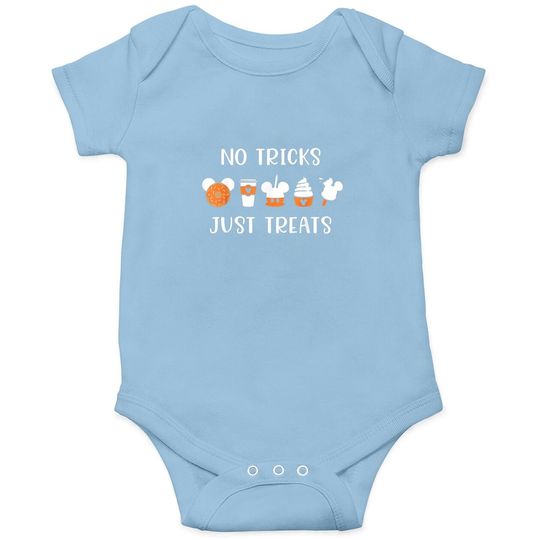 Funny Halloween No Tricks Just Treats Pumpkin Spice Baby Bodysuit