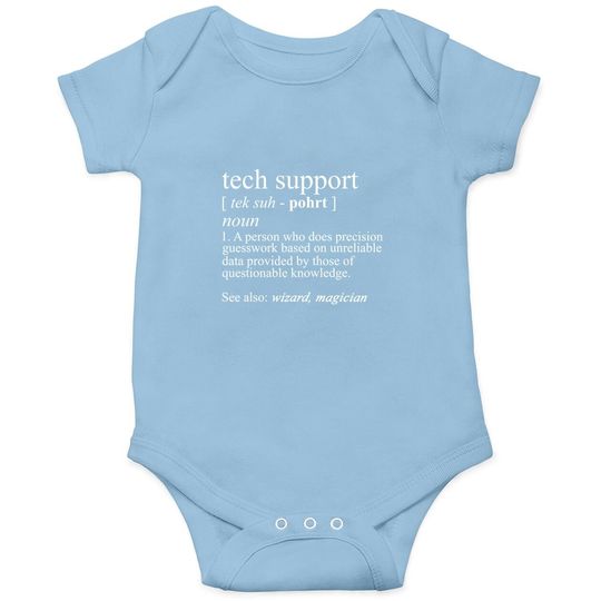 Tech Support Definition Baby Bodysuit