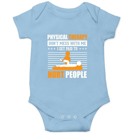 Pt Physical Therapy Gift Therapist Month Baby Bodysuit