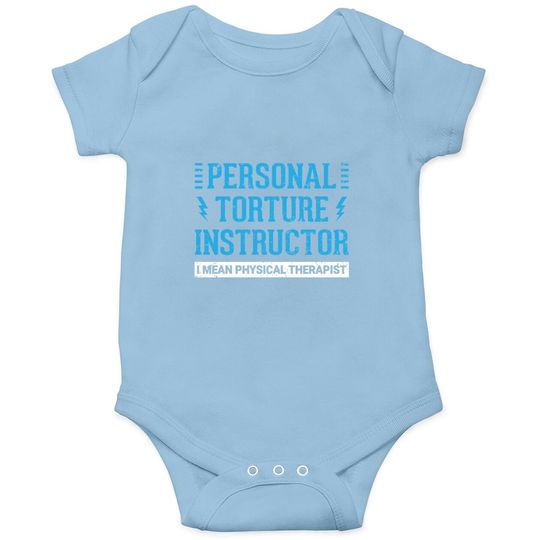 Pt Physical Therapist Gift Therapy Month Baby Bodysuit