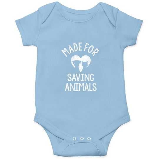 Made For Saving Animals Vet Student Vet Tech Veterinarian Baby Bodysuit