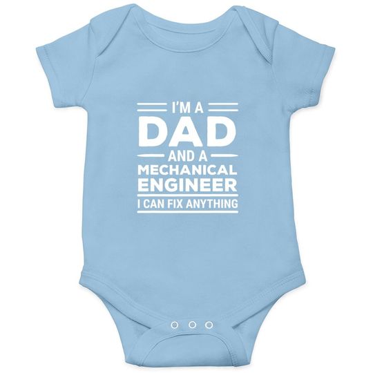 Mechanical Engineer Dad I Can Fix Anything Baby Bodysuit