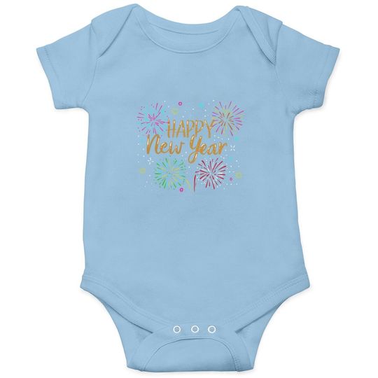New Years Eve Party Supplies Nye 2021 Happy New Year Baby Bodysuit