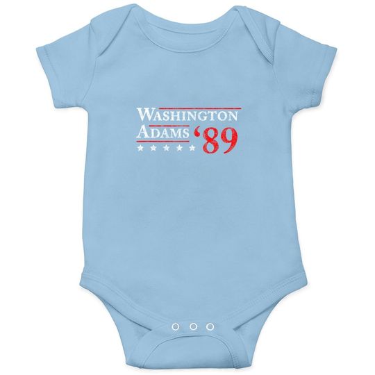 Washington Adams 1789 Vintage Election Baby Bodysuit