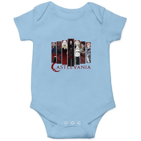 Castlevania Character Panels Baby Bodysuit