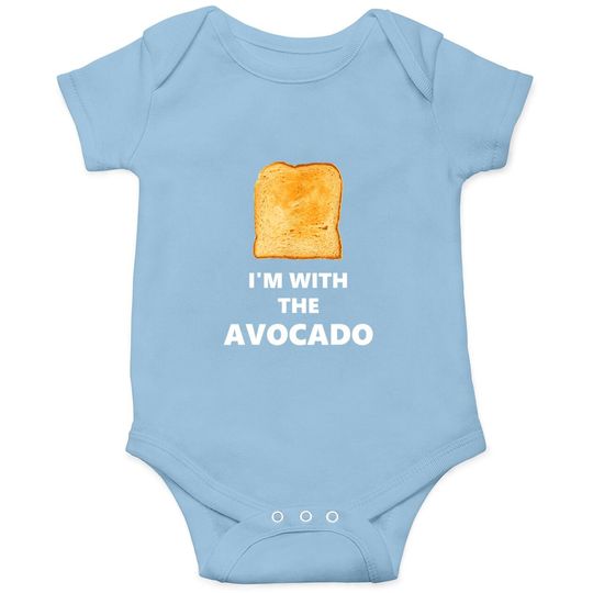 I'm With The Avocado Toast Halloween Baby Bodysuit