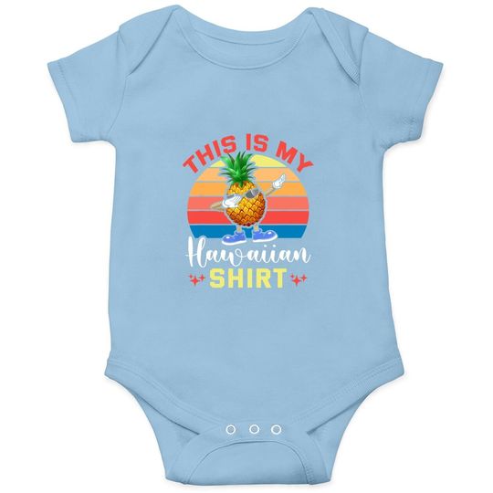 Pineapple Hawaiian Baby Bodysuit