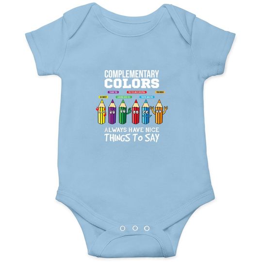 Complementary Colors Pun Artist Art Teacher Baby Bodysuit