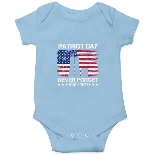 Patriot Day 9 11 Memorial 9/11 20th Anniversary Patriot Baby Bodysuit