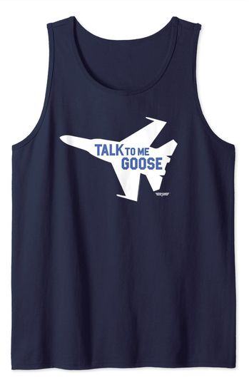 Top Gun Talk To Me Goose Silhouette Tank Top