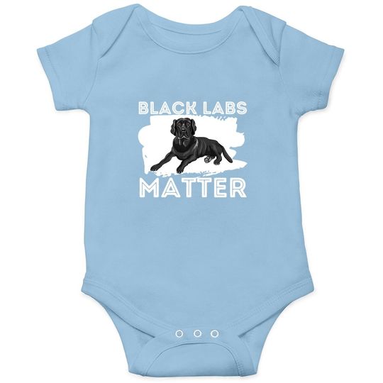 Black Labs Matter Labrador Retriever Baby Bodysuit
