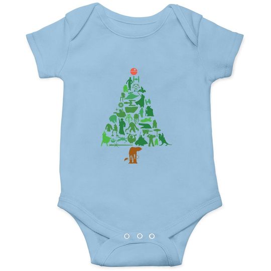 Holiday Christmas Tree Baby Bodysuit