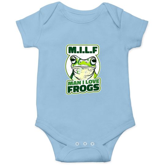 M.i.l.f - Man I Love Frogs Baby Bodysuit
