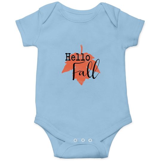 Hello Falls Autumn Season Baby Bodysuit