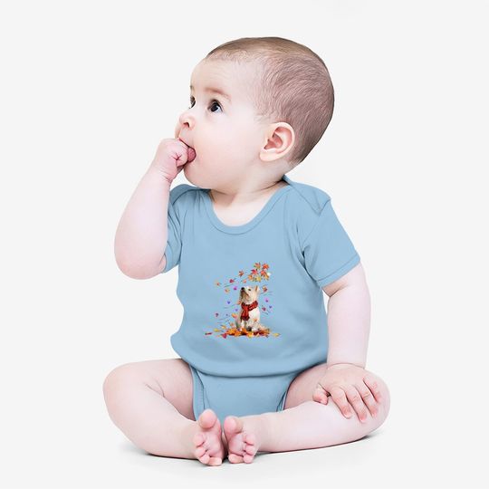 Westie Autumn Leaf Classic Baby Bodysuit