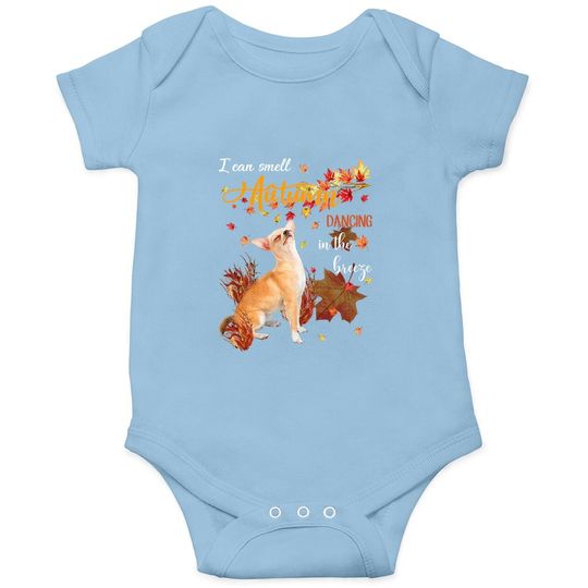 Chihuahua Dancing In The Autumn Baby Bodysuit