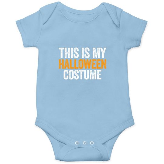 Vintage This Is My Halloween Costume Apparel Retro Baby Bodysuit