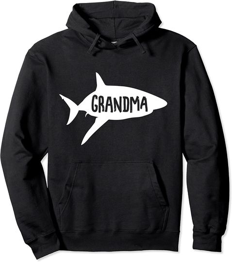 Grandma Shark Doo Doo For Women Christmas Mother's Day Pullover Hoodie