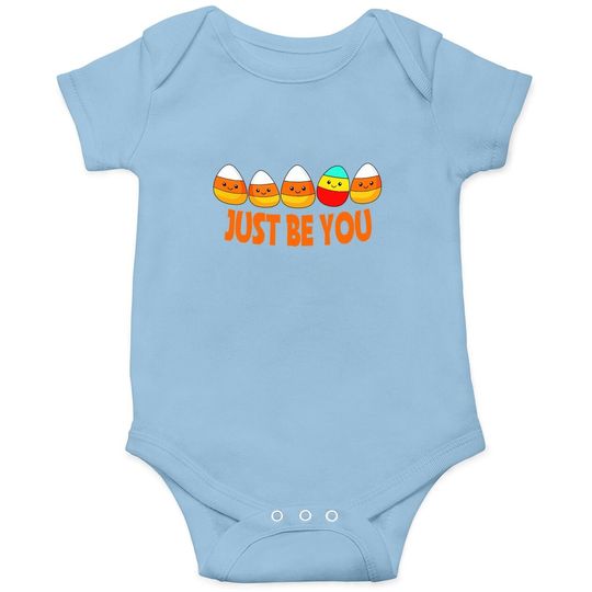 Halloween Be Yourself Be You Candy Corn Baby Bodysuit