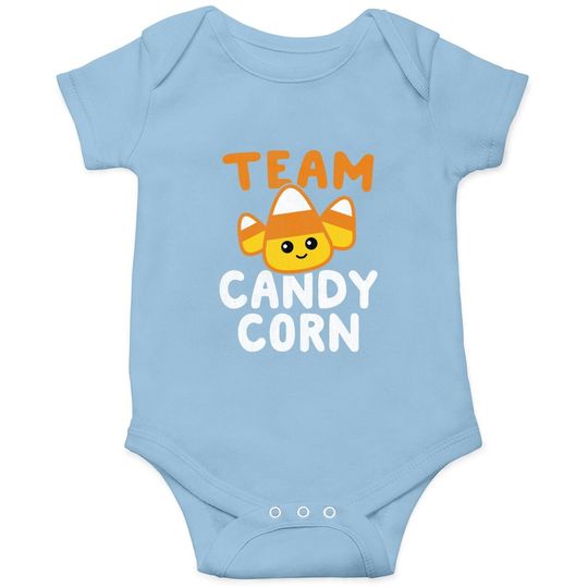 Halloween Team Candy Corn Funny Lazy Baby Bodysuit