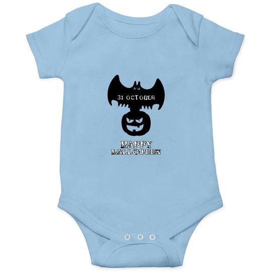 31 October Happy Halloween Baby Bodysuit