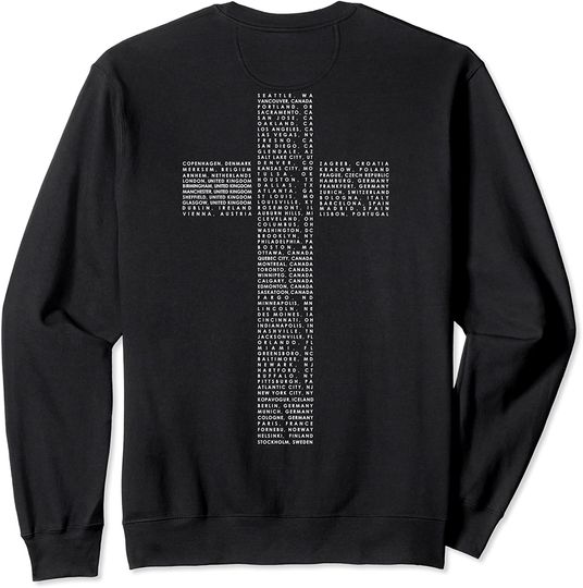 Justin Bieber  Purpose Tour Cross Dateback Sweatshirt