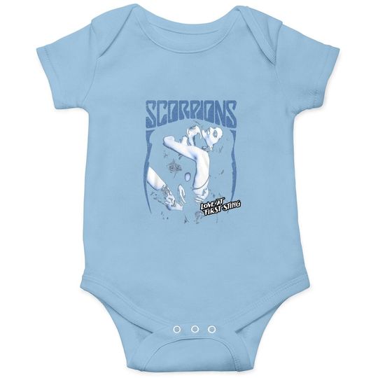 Scorpions German Rock Band First Sting Black Adult Baby Bodysuit