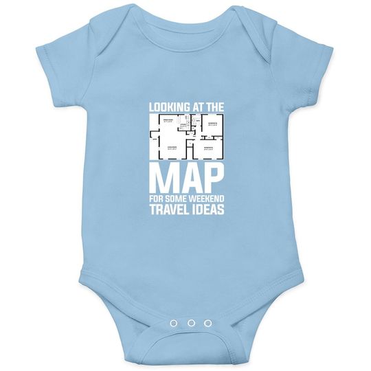 Looking At The Map For Some Weekend Travel Ideas Baby Bodysuit