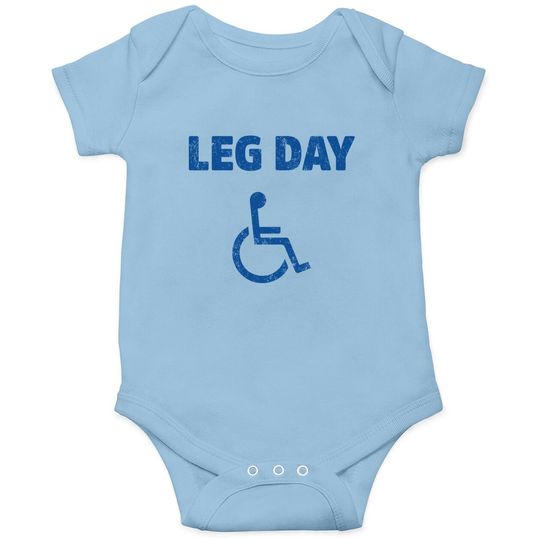 Leg Day Handicap Workout And Gym Baby Bodysuit