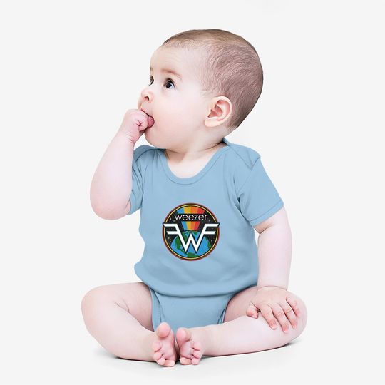 Weezer Space Graphite Heather Baby Bodysuit