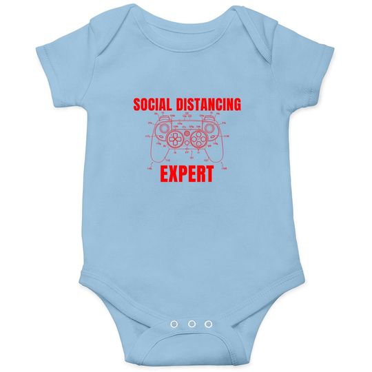 Social Distancing Expert Gaming Video Games Baby Bodysuit