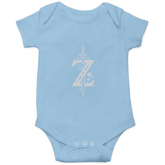 Zelda Breath Of The Wild Logo Baby Bodysuit