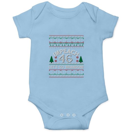 Discover Let's Go Brandon Ugly Christmas Sweater Baby Bodysuit