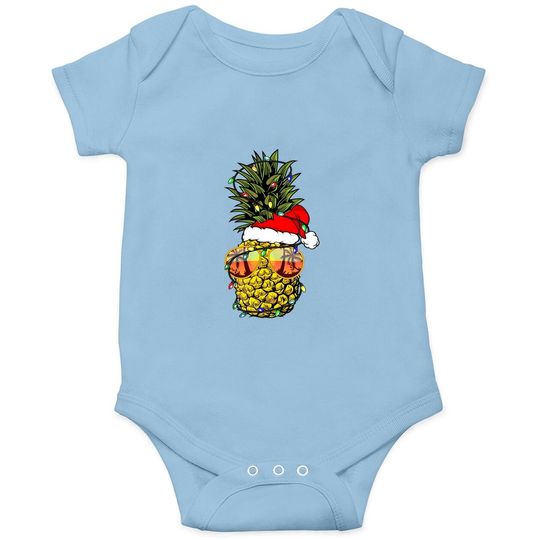 Pineapple Christmas Tree Or Christmas In July Pineapple Baby Bodysuit