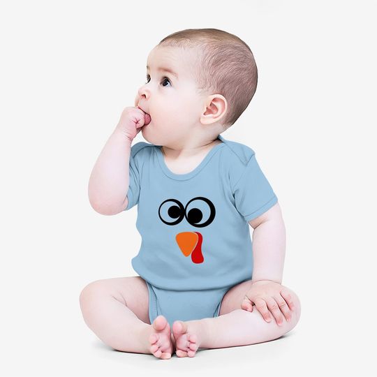 Cute Turkey Fall Thanksgiving Baby Bodysuit
