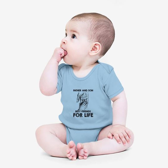 Father And Son Best Friends For Life Baby Bodysuit