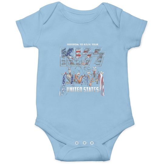 Kiss Rock Band Baby Bodysuit