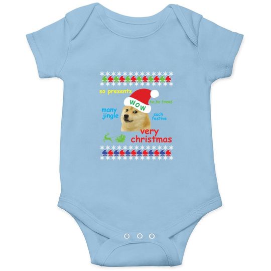 Discover Christmas Doge Baby Bodysuit