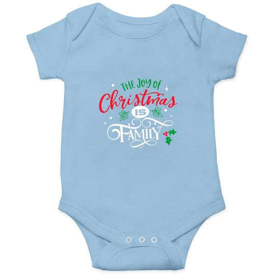 The Joy Of Christmas Is Family Baby Bodysuit