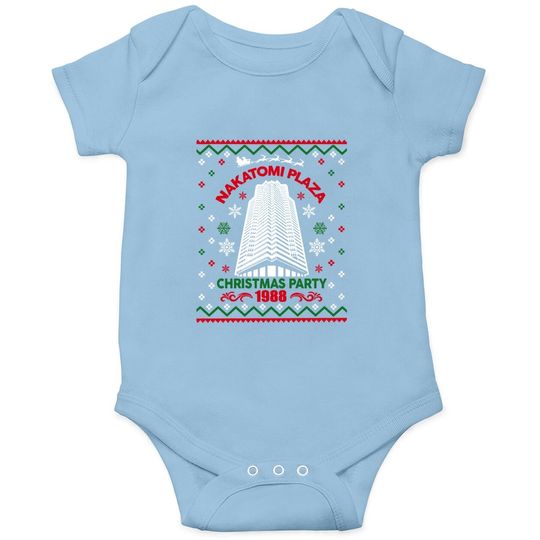 Nakatomi Plaza 1988 Christmas Ugly Classic Baby Bodysuit