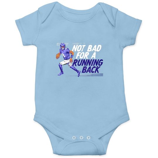 Lamar Jackson Not Bad For A Running Back Baby Bodysuit