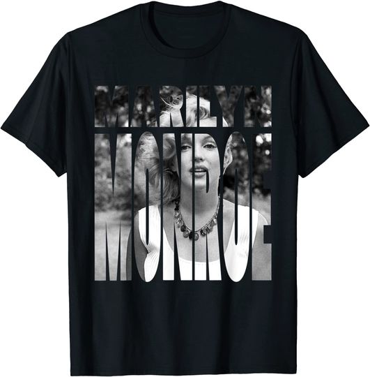 Marilyn Monroe Name Silhouette T-Shirt