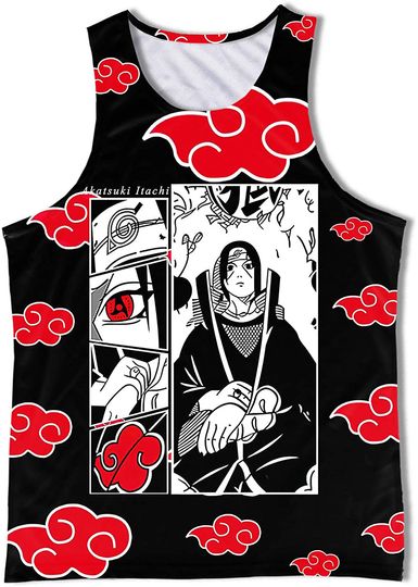 Narutoo Akatsuki Uchiha Itachi 3D Print Tanktop