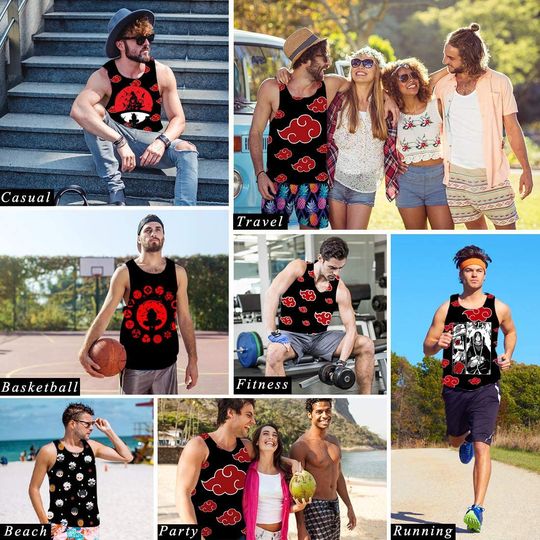 Narutoo Akatsuki Uchiha Itachi 3D Print Tanktop