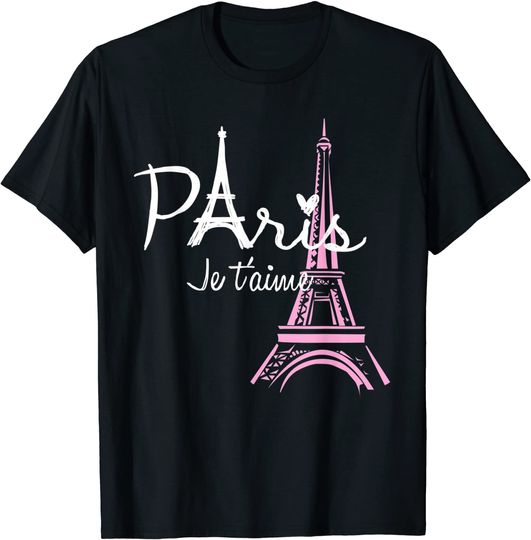 I Love Paris Eiffel Tower France T-Shirt French Souvenir