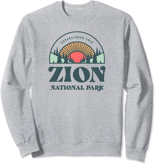 Retro Style Utah Zion National Park Sweatshirt