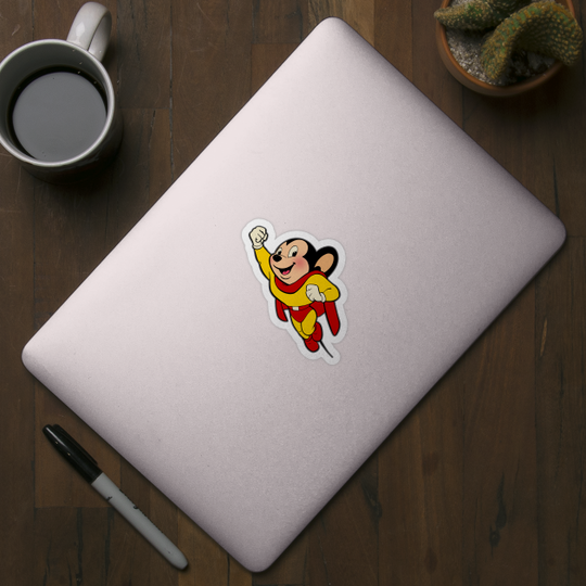 MIGHTY MOUSE - Clean - Robzilla - Sticker